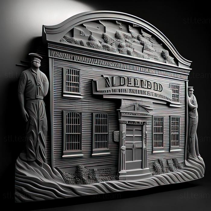 3D модель Нью-Бедфорд Массачусетс (STL)
